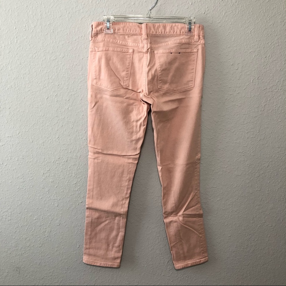 J Crew Toothpick Ankle Jeans light peach Pink 27 - Picture 3 of 10